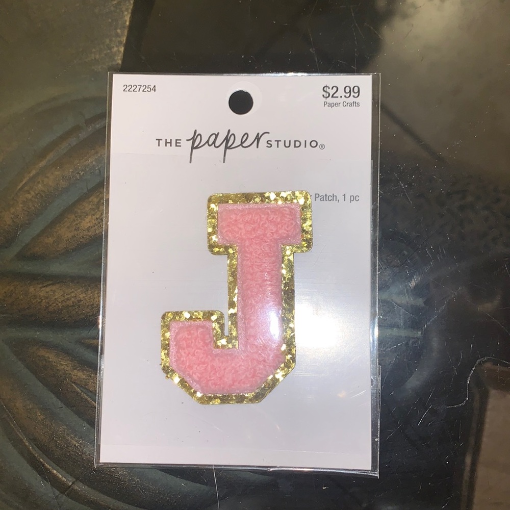 📛 INITIALS J STICKER PATCH FROM THE PAPER STUDIO 💕